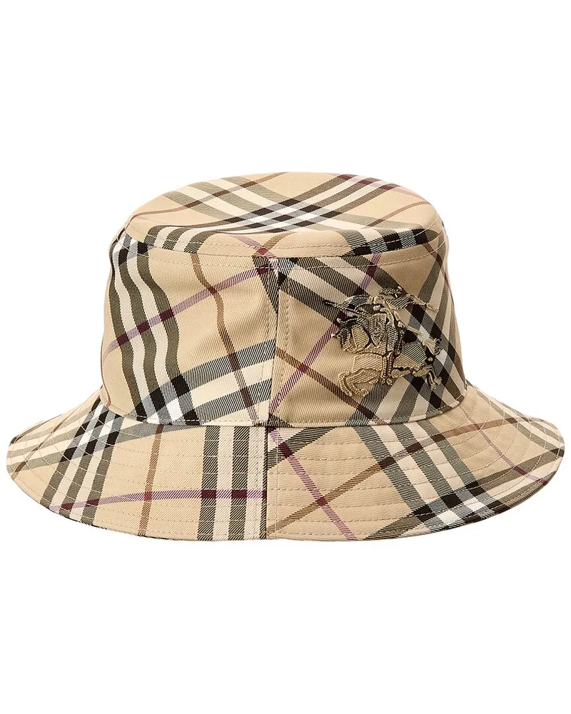 Burberry Vintage Check Bucket Hat White