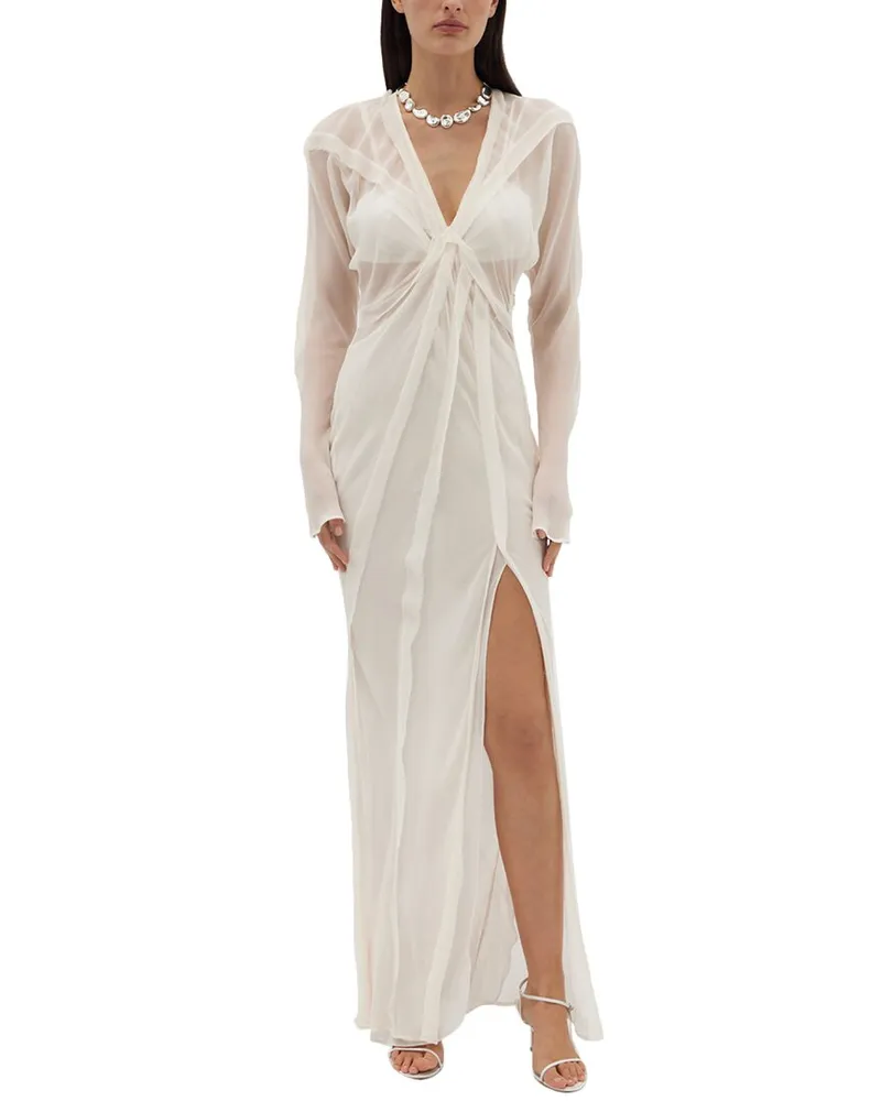 Rachel Gilbert Quinn Silk Maxi Dress Nocolor