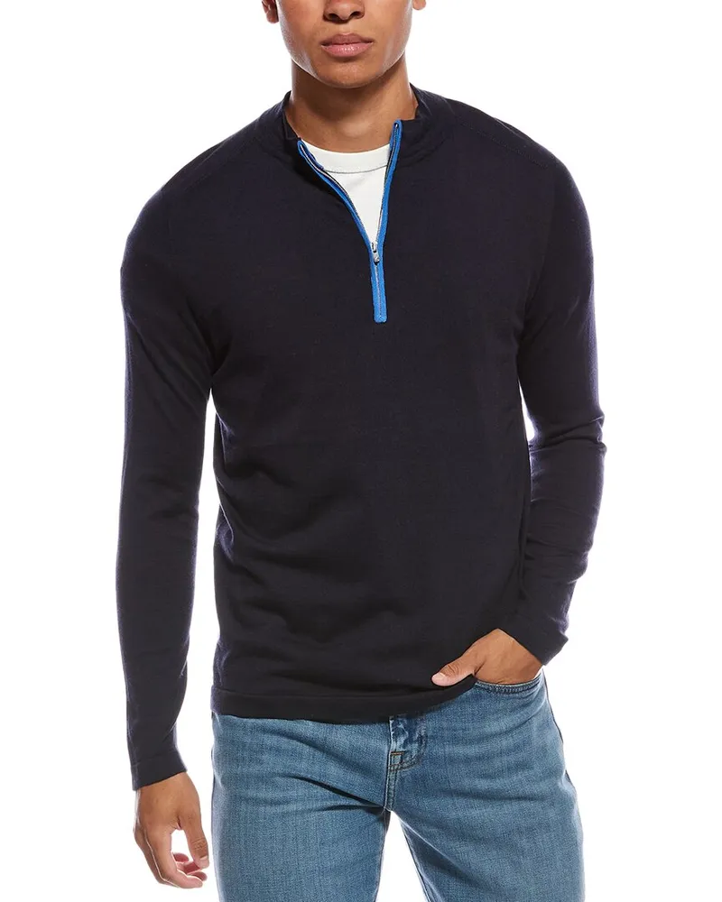 N.Peal Half Zip Cashmere Sweater Nocolor