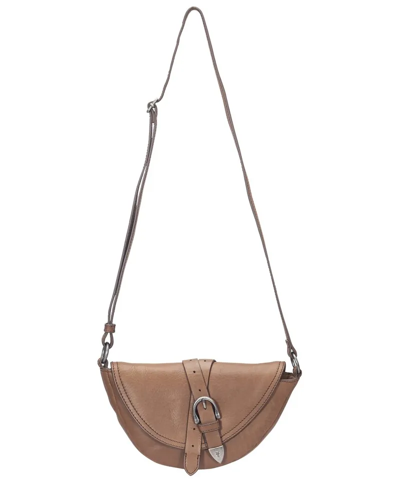 Frye Jean Leather Saddle Bag Brown