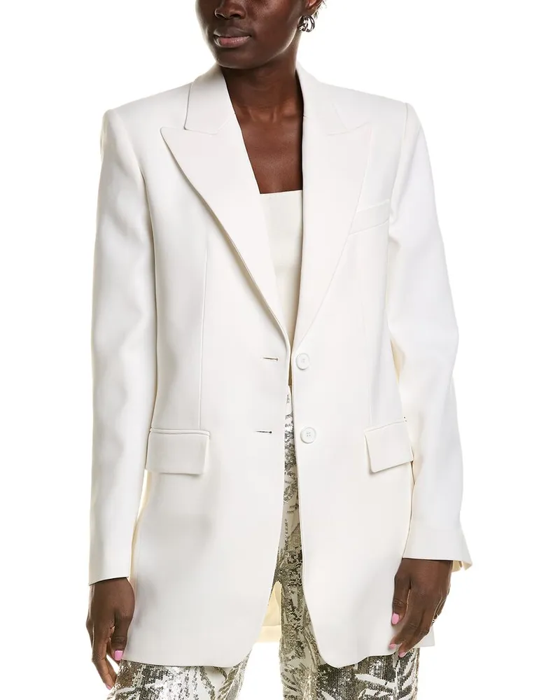 Michael Kors Collection Sable Boyfriend Jacket White
