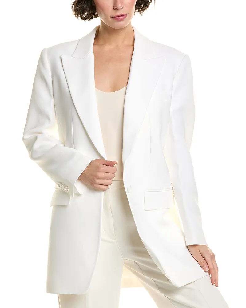 Michael Kors Sable Darcy Silk-Blend Blazer White