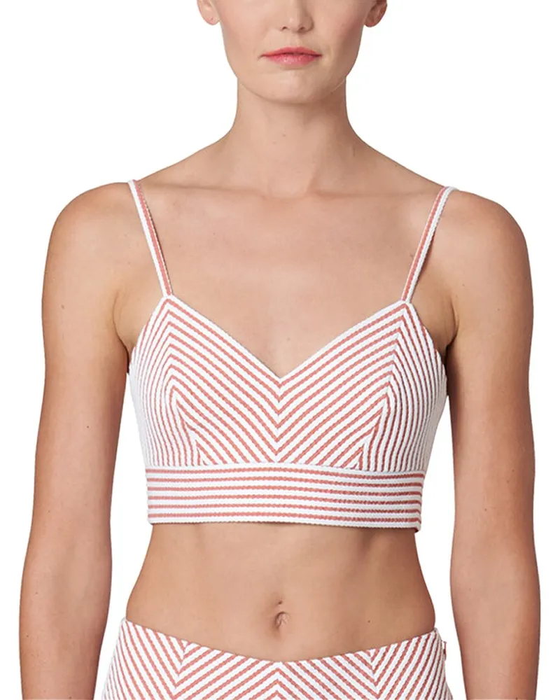 Carolina Herrera New York Cropped Bustier Top Nocolor