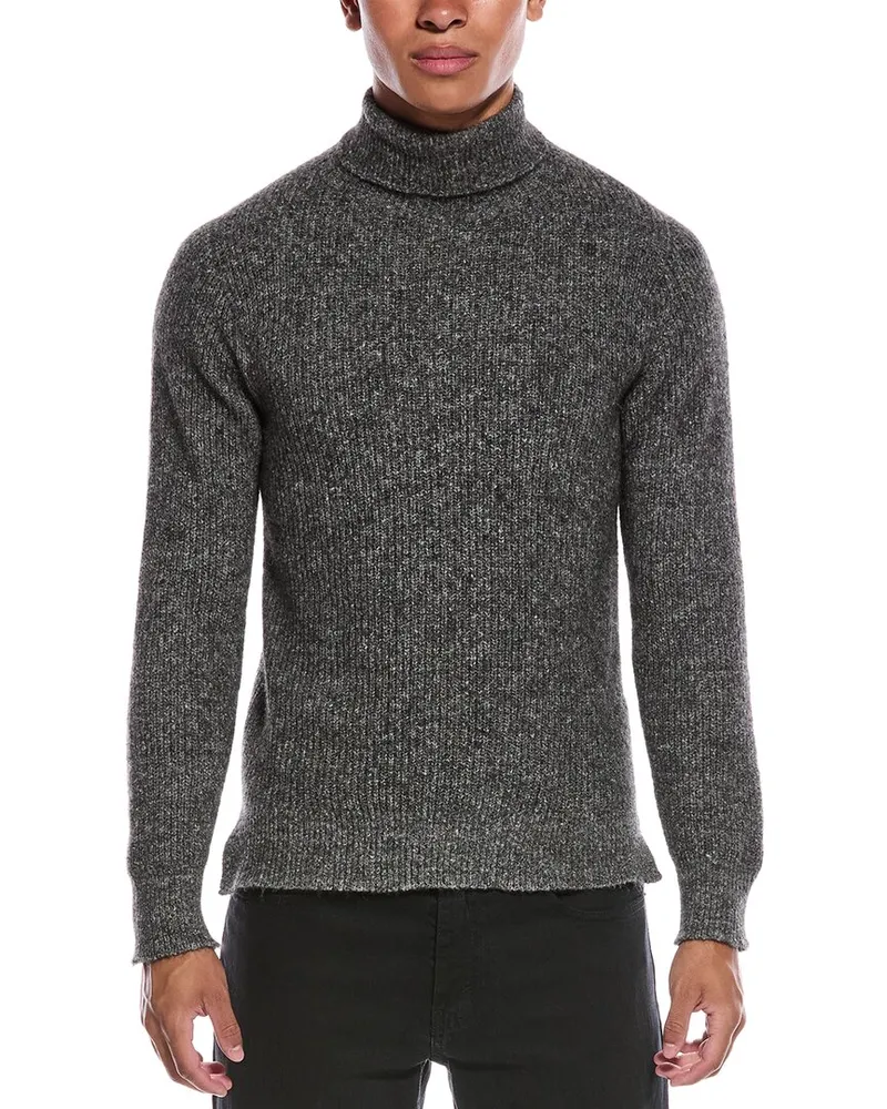 Officine Generale Officine Generale Alpaca & Wool-Blend Turtleneck Sweater Grey
