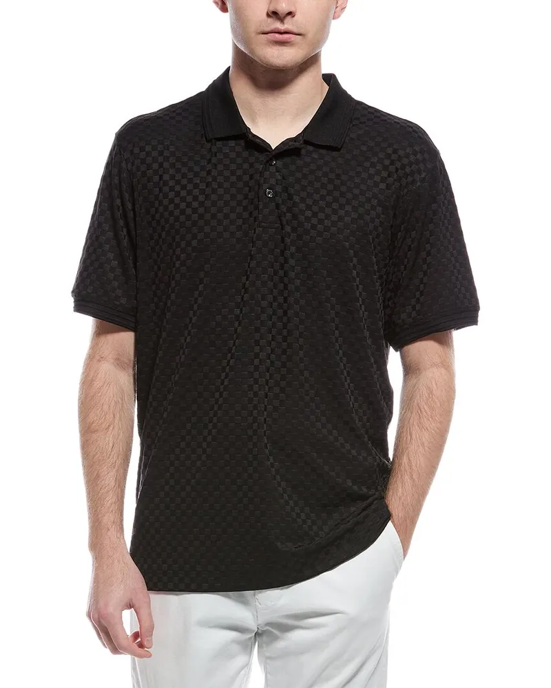 Robert Graham Aaron Classic Fit Polo Black