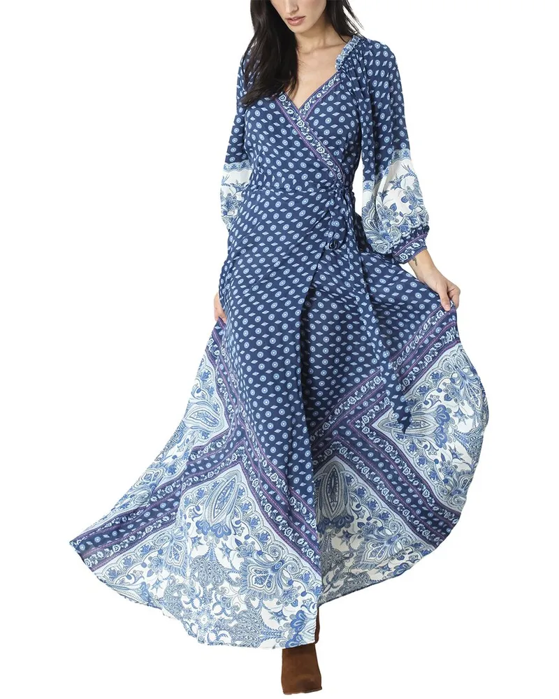 Hale Bob Wrap Maxi Dress Nocolor