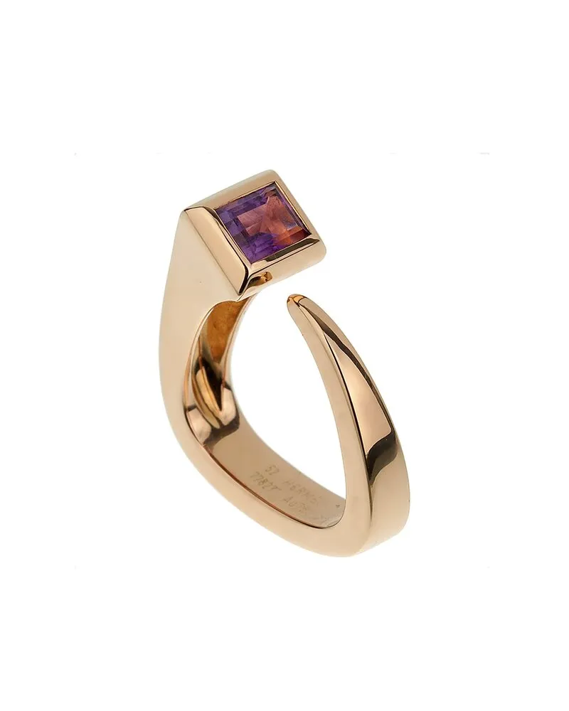 Hermès 18K 0.50 ct. tw. Amethyst Nail Cocktail Ring (Authentic Pre-Loved Nocolor