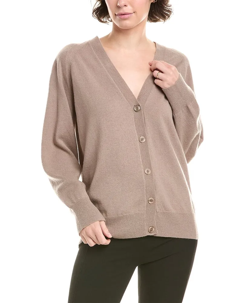 Max Mara Ampezzo Wool & Cashmere-Blend Cardigan Brown