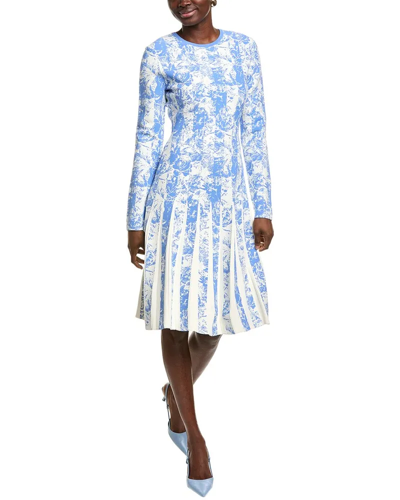 Lela Rose Mini Dress Blue