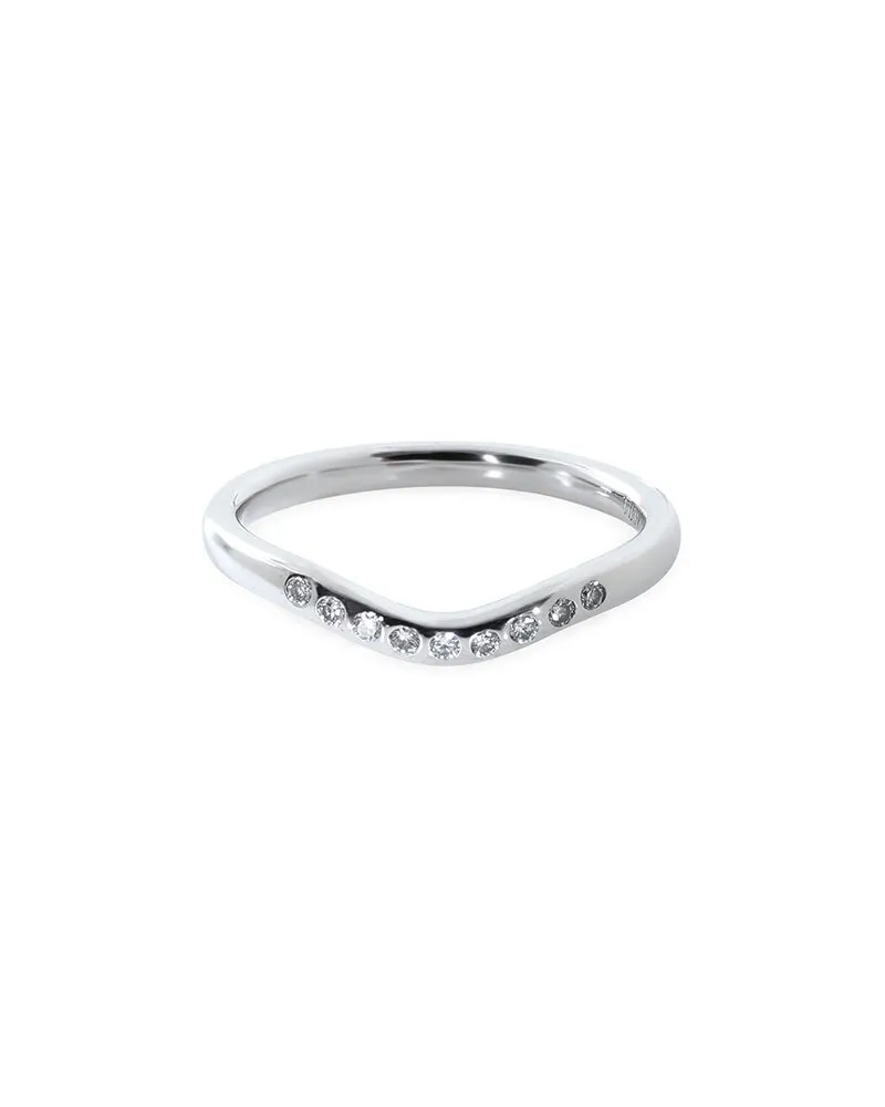 Tiffany & Co. Elsa Peretti Platinum 0.12 ct. tw. Diamond Band (Authentic Pre-Loved Nocolor
