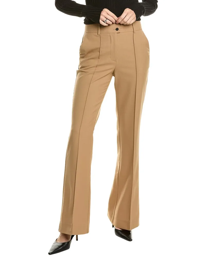 AllSaints Sevenh Wool-Blend Trouser Brown