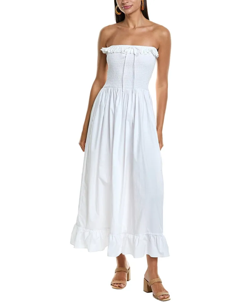 Solid and Striped The Nikki Midi Dress White