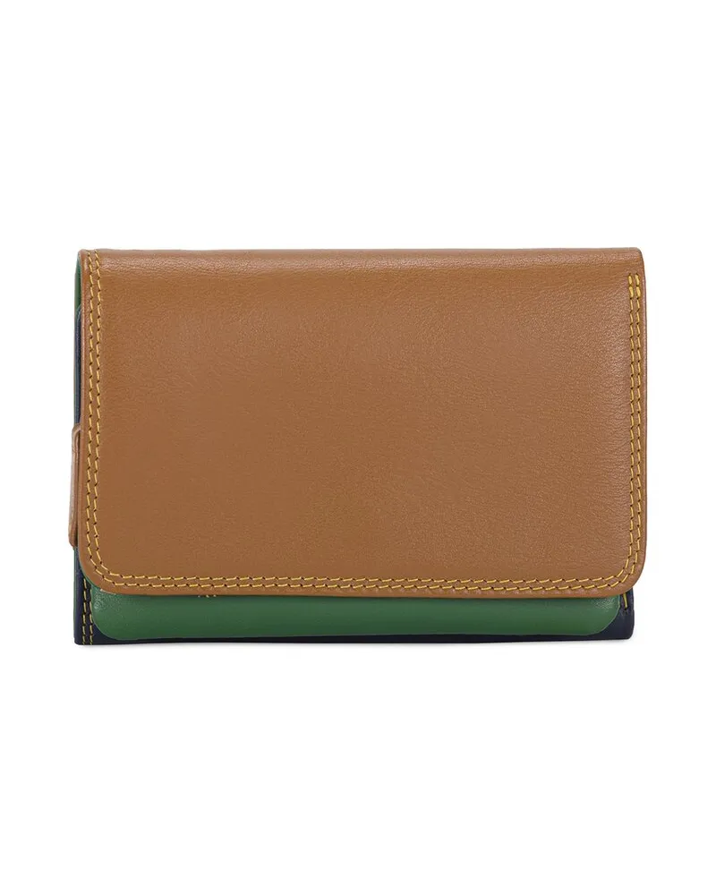 Mywalit Trifold Leather Purse Wallet Nocolor