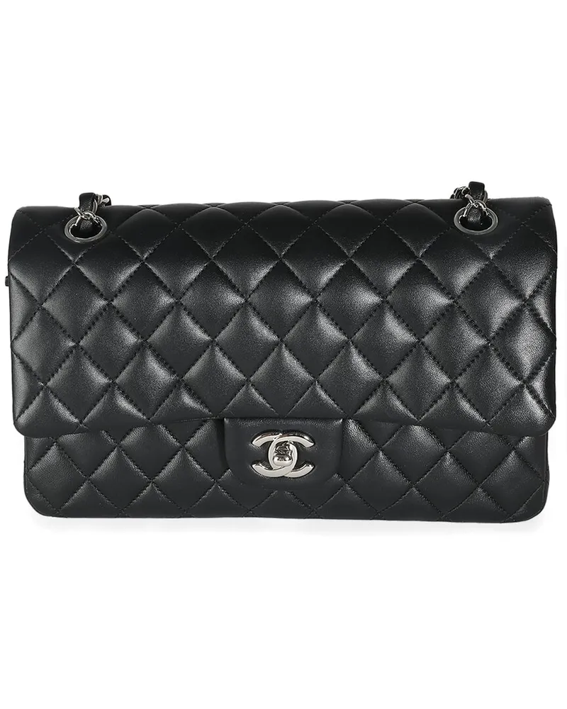 Chanel Black Quilted Leather Medium Classic Double Flap Bag (Authentic Pre-  Loved Nocolor