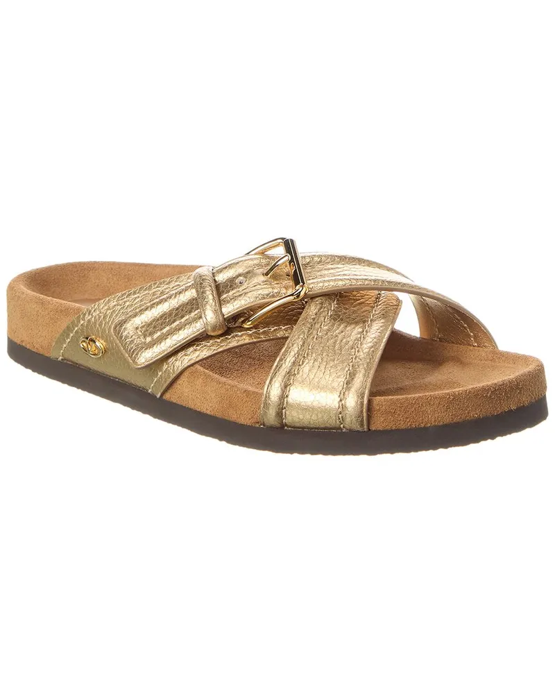 Valentino Garavani Fussfriend Leather Sandal Gold