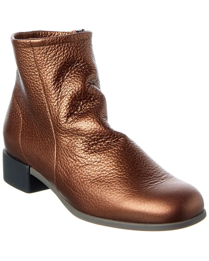 Arche Twibby Leather Bootie Gold