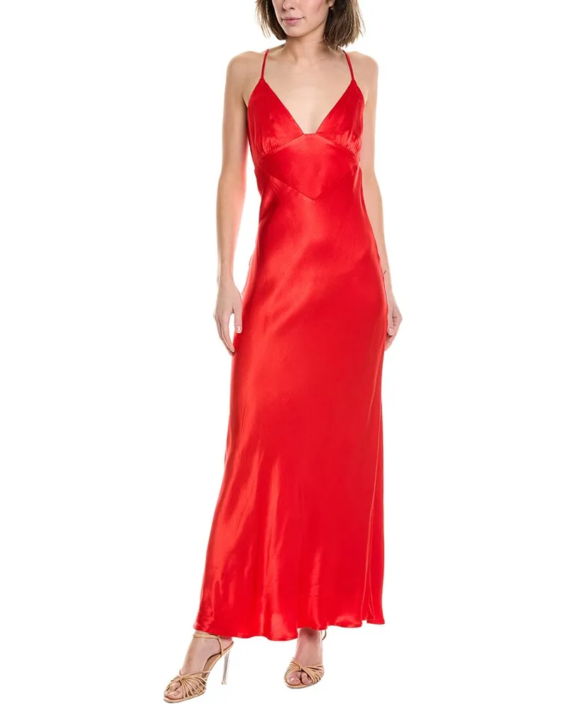 Bardot Capri Slip Dress Red
