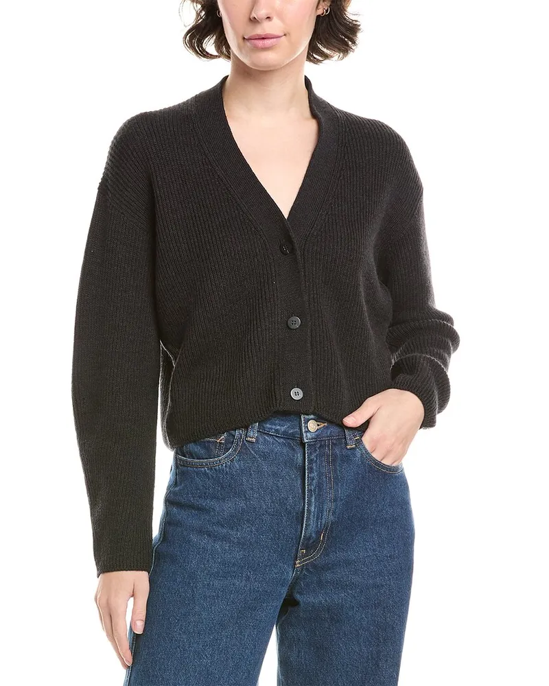 Max Mara York Wool Cardigan Black