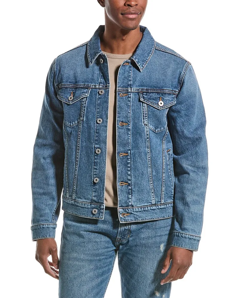 Vince Classic Trucker Jacket Blue