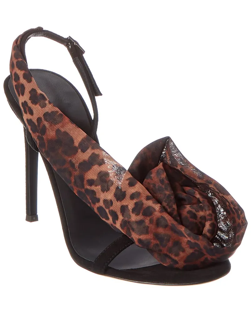 Giuseppe Zanotti 105 Suede Sandal Black