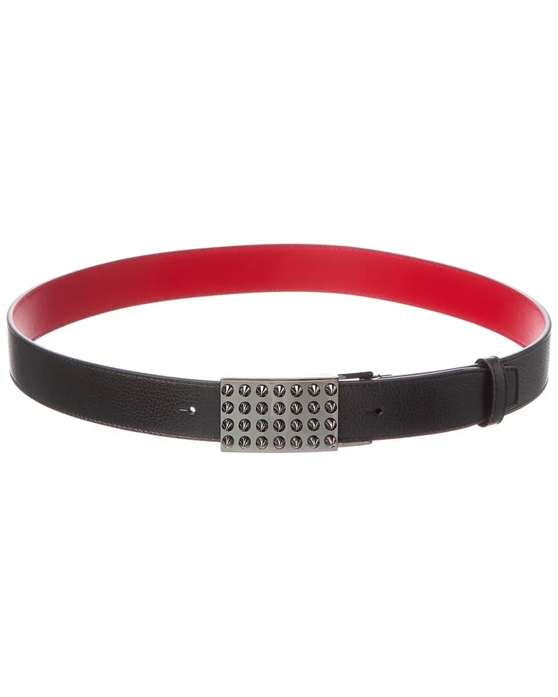 Christian Louboutin Funky Leather Belt Black
