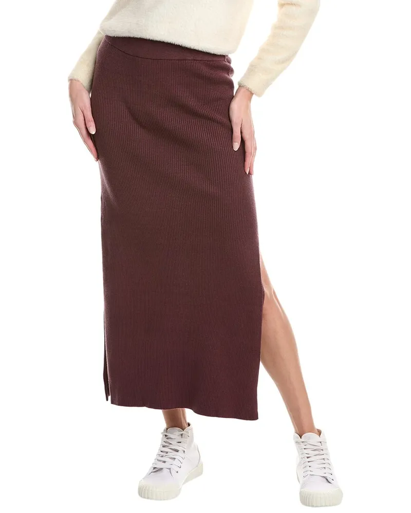 Splendid Rib Knit Skirt Nocolor