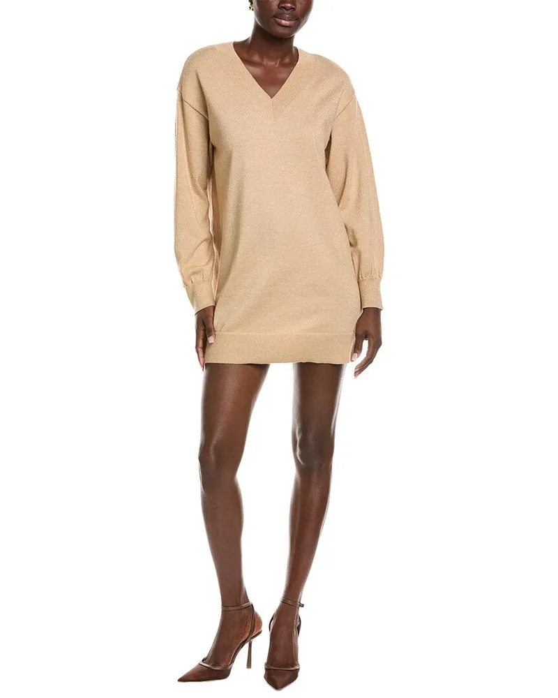 Chaser Ellison Knit Mini Dress Gold