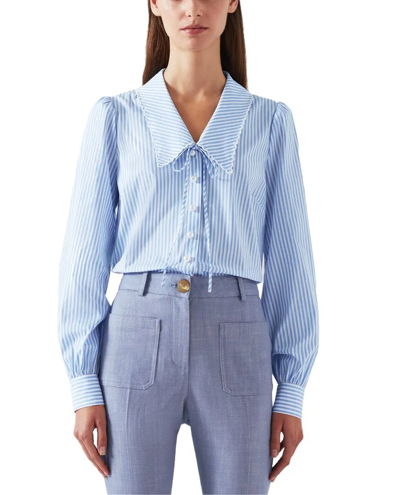 L.K.Bennett  Beecham Woven Top Nocolor