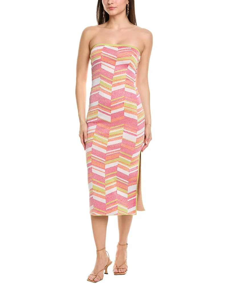 Milly Tube Midi Dress Green