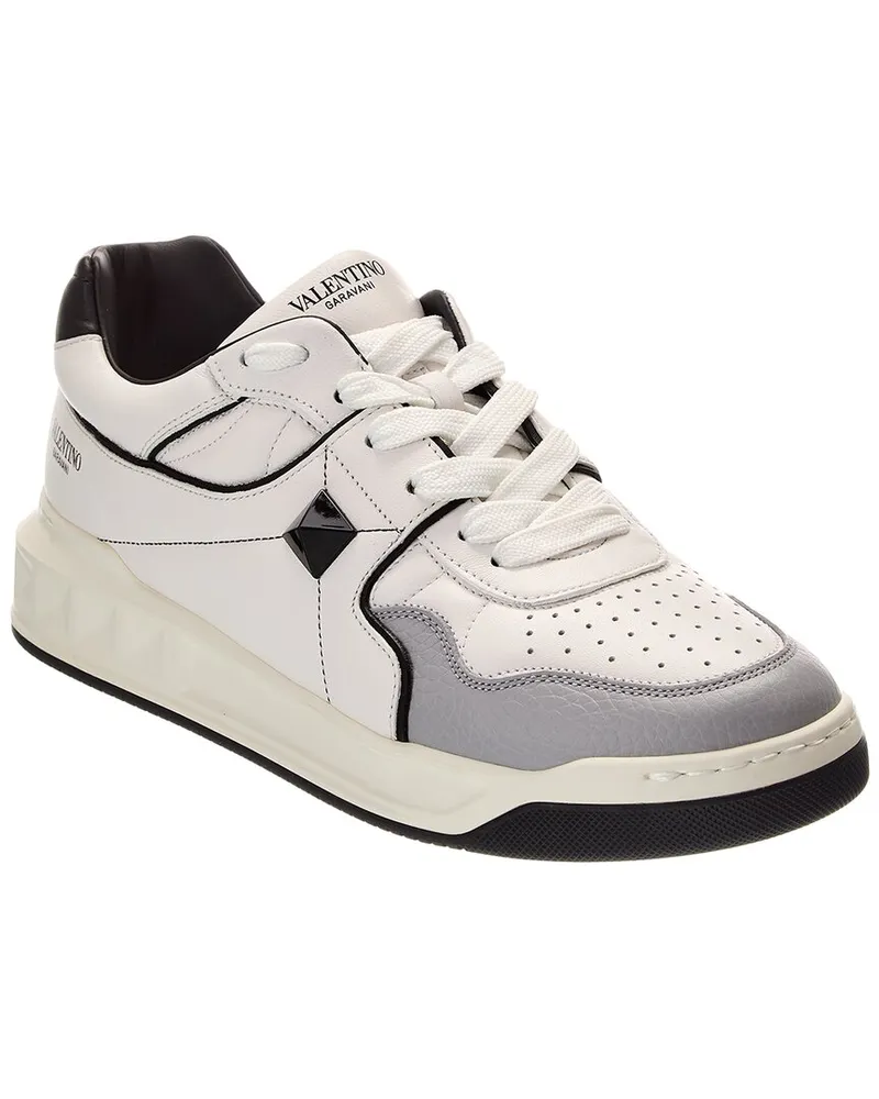 Valentino Garavani One Stud Leather Sneaker White