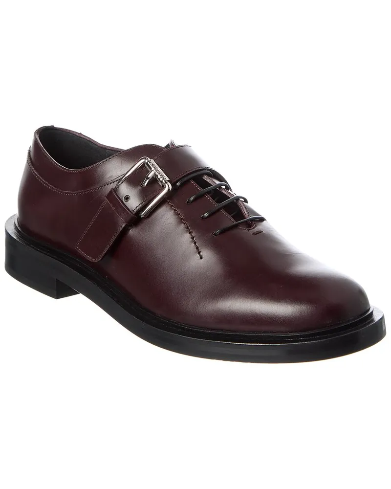 Max Mara Leather Oxford Red