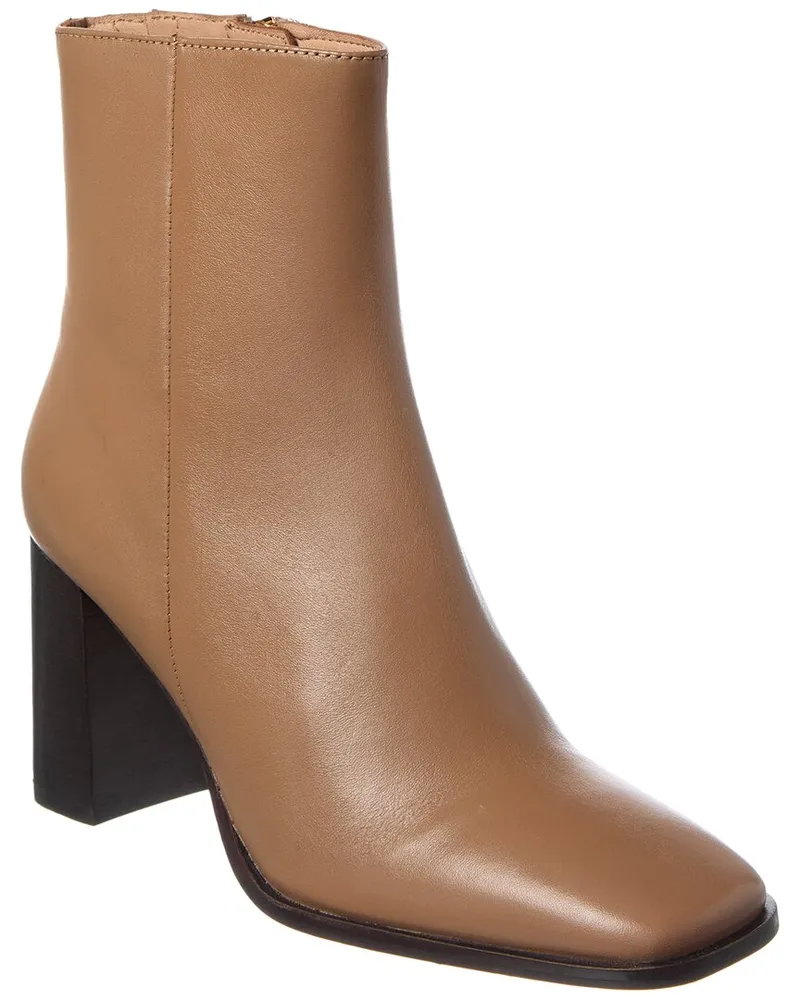 Reiss Casey Leather Boot Brown