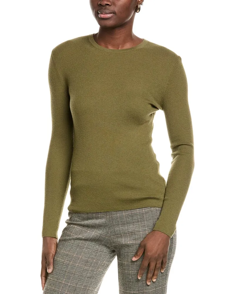 Michael Kors Tissue Hutton Cashmere T-Shirt Green