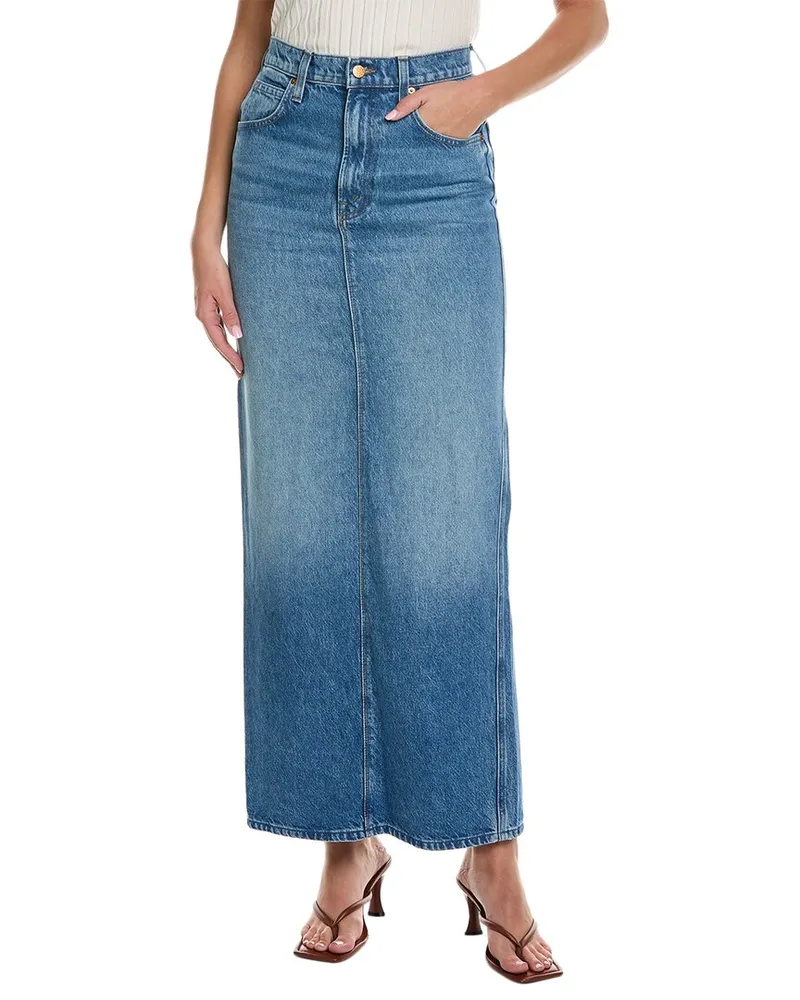 Mother Denim The Candy Stick Maxi Skirt Blue