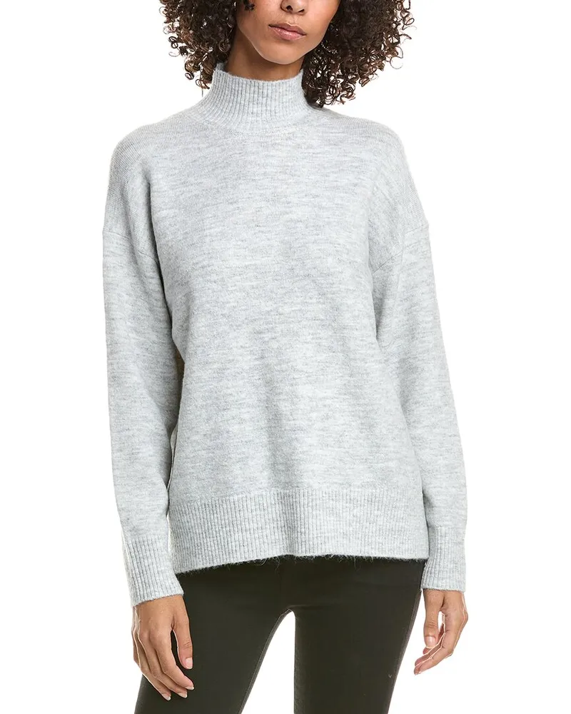 Michael Stars Effy Chunky Turtleneck Sweater Grey