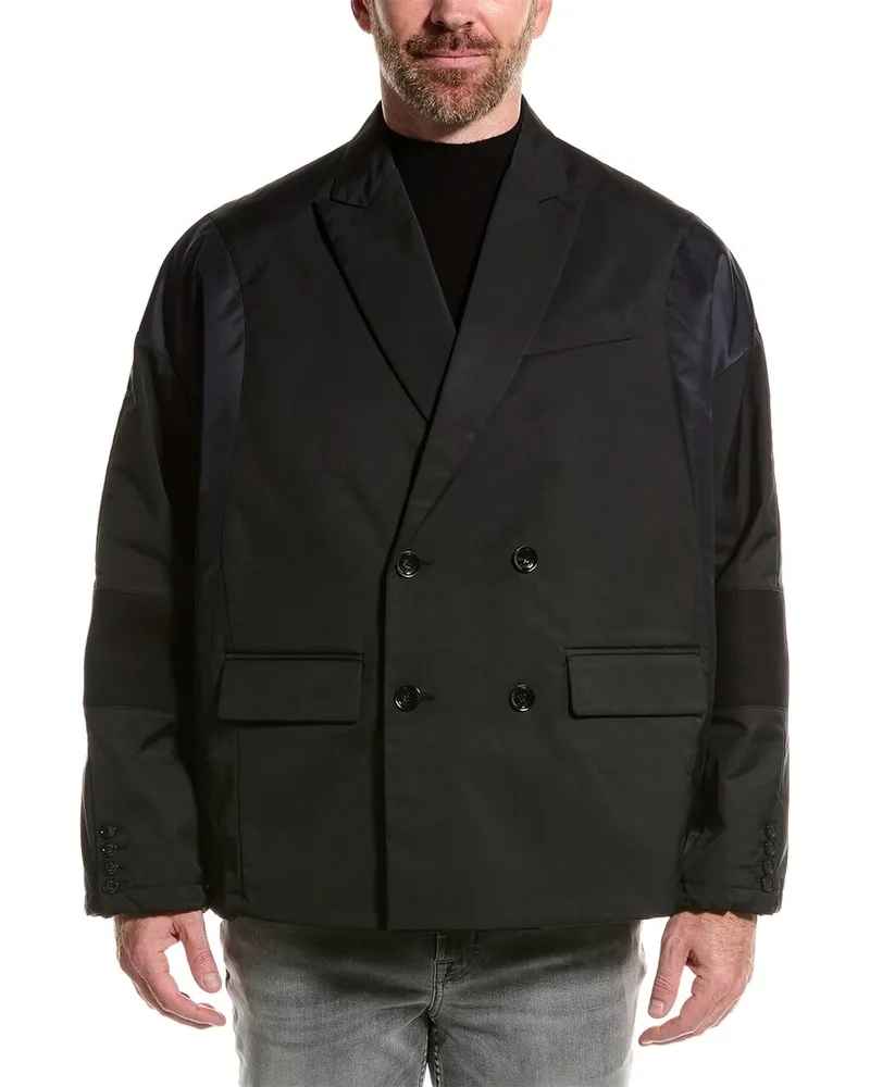 Valentino Garavani Wool-Trim Jacket Black