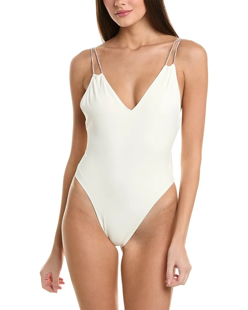 Solid and Striped The Lynn One-Piece White
