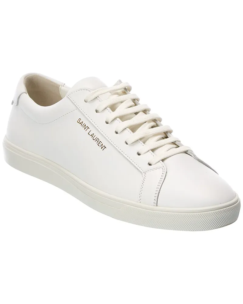 Saint Laurent Andy Leather Sneaker White