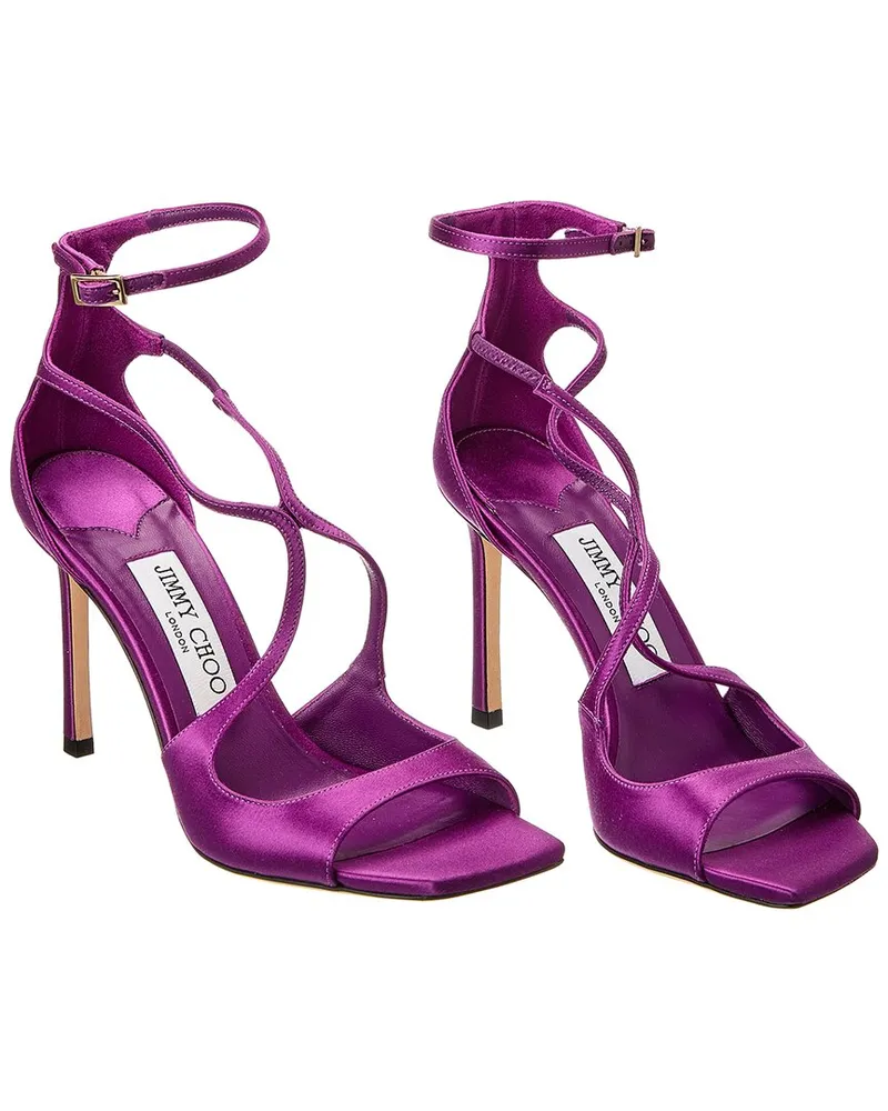 Jimmy Choo Azia 95 Satin Sandal (Authentic Pre-Loved Pink