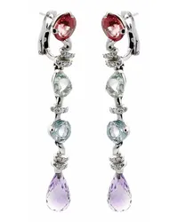 Chanel 18K 0.76 ct. tw. Diamond & Gemstone Drop Earrings (Authentic Pre-Owned 