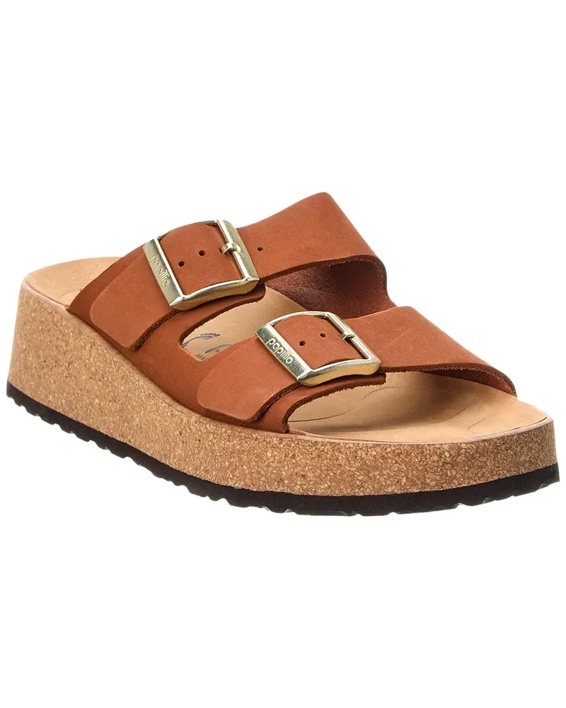 Papillio Gabriela Narrow Leather Sandal Brown