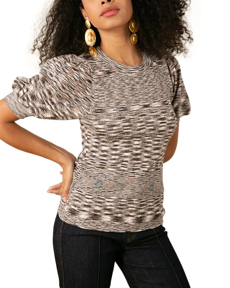 Hale Bob Danna Blouse Brown