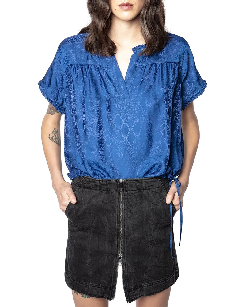 Zadig & Voltaire Terson Silk-Blend Top Nocolor