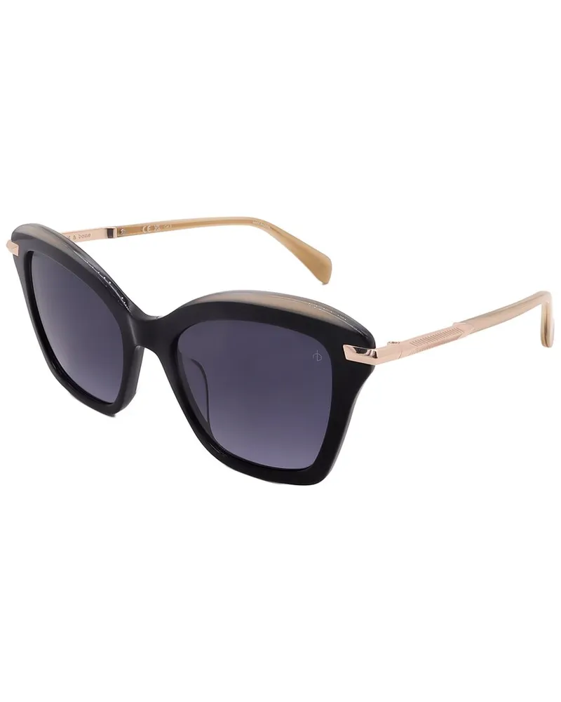 Rag & Bone Women's RNB1081/s 53mm Sunglasses Black