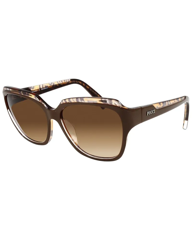 Emilio Pucci Women's EP686S 57mm Sunglasses Brown