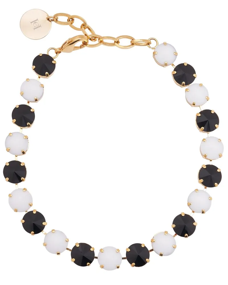 Carolina Herrera New York Alegria Riviere Rhinestone Plated Necklace Nocolor