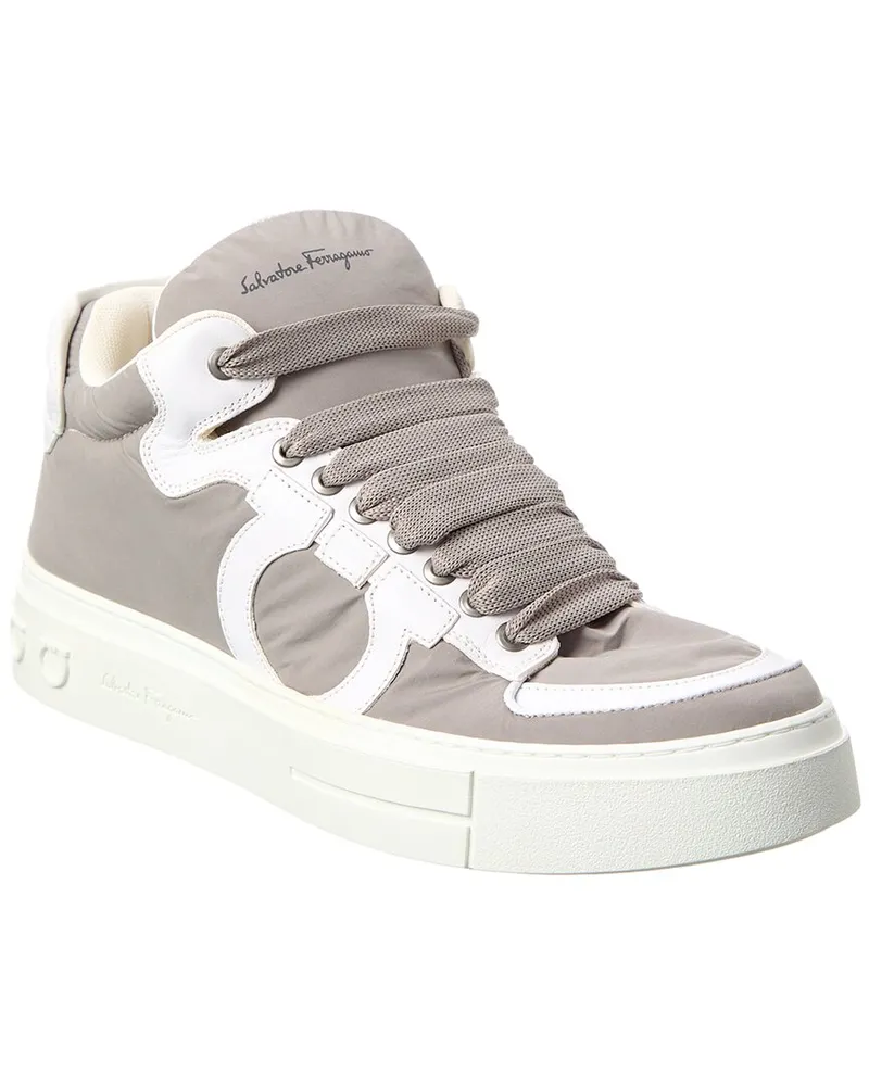 Ferragamo Marvelous3 Leather Sneaker Grey
