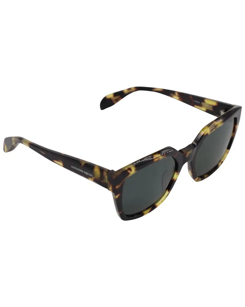 Alexander McQueen AM0042S Tortoiseshell Square Sunglasses (Authentic Pre-  Loved Nocolor