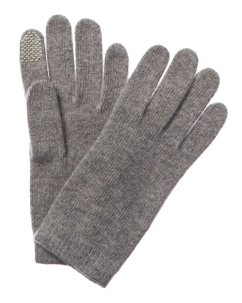 portolano  Women's Cashmere Tech Gloves Grey