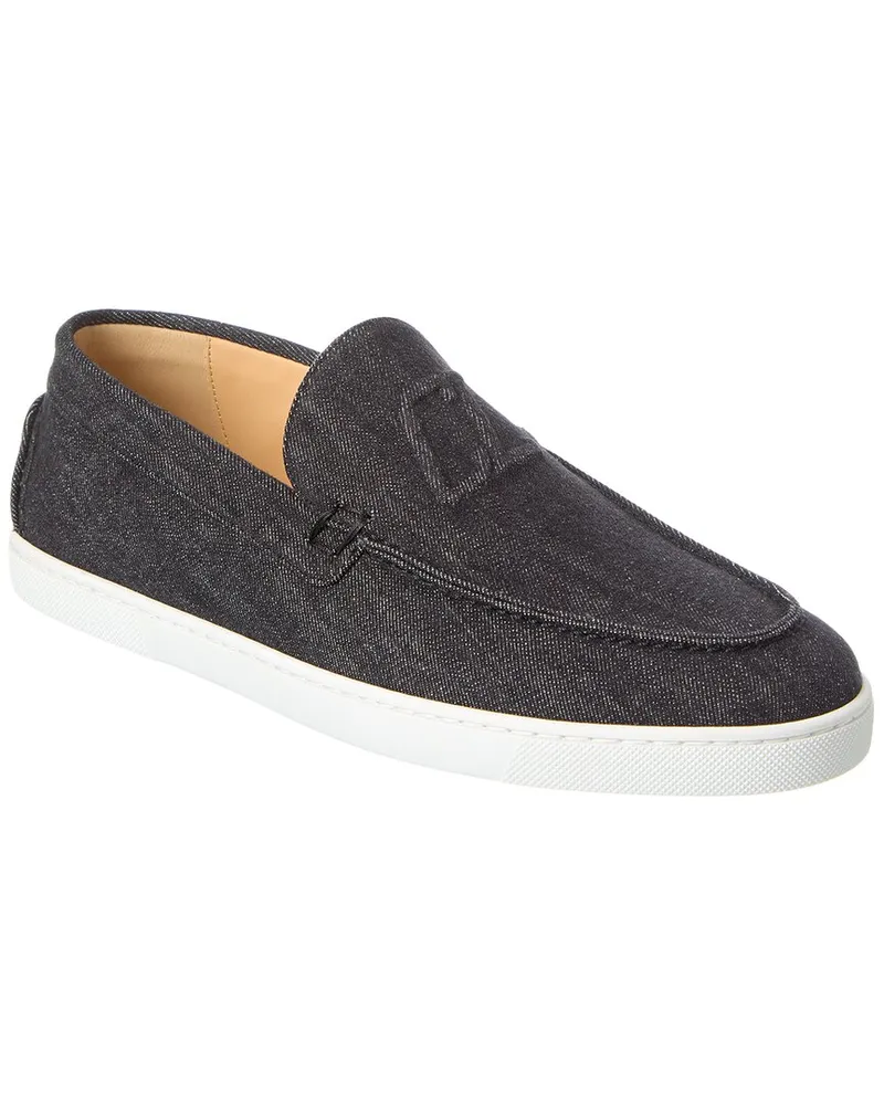 Christian Louboutin Varsiboat Denim Loafer Black